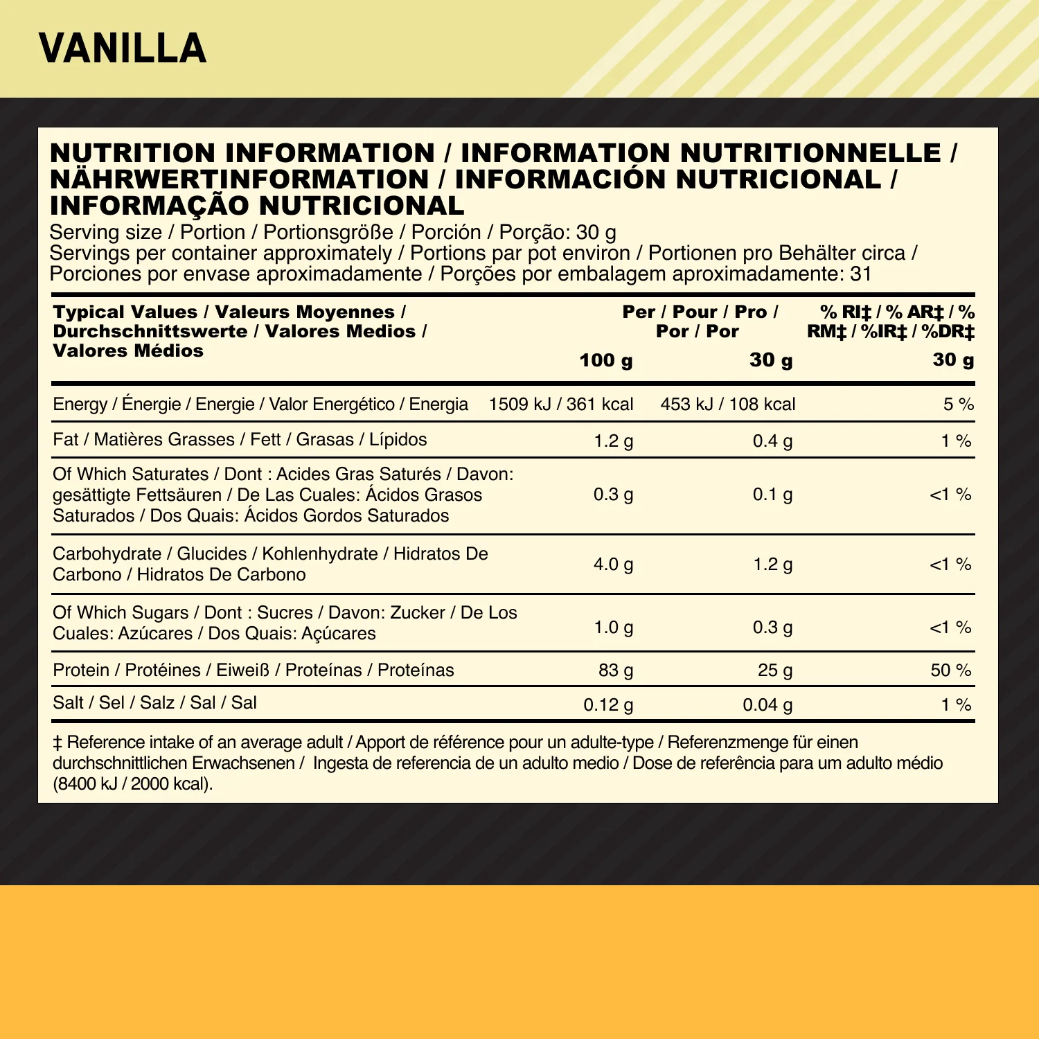 100% Gold Standard Isolate (930g) - Image 2