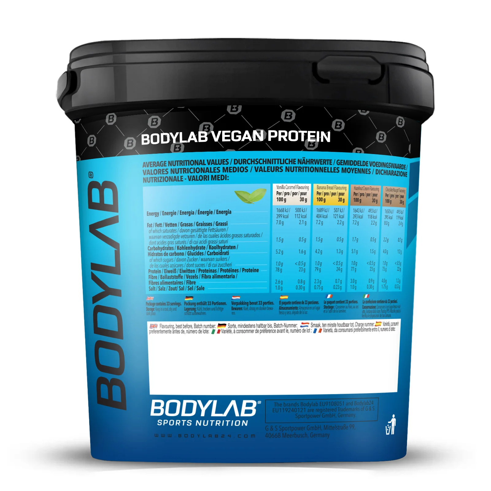 2 x Bodylab24 Vegan Protein (1000g) - Image 11