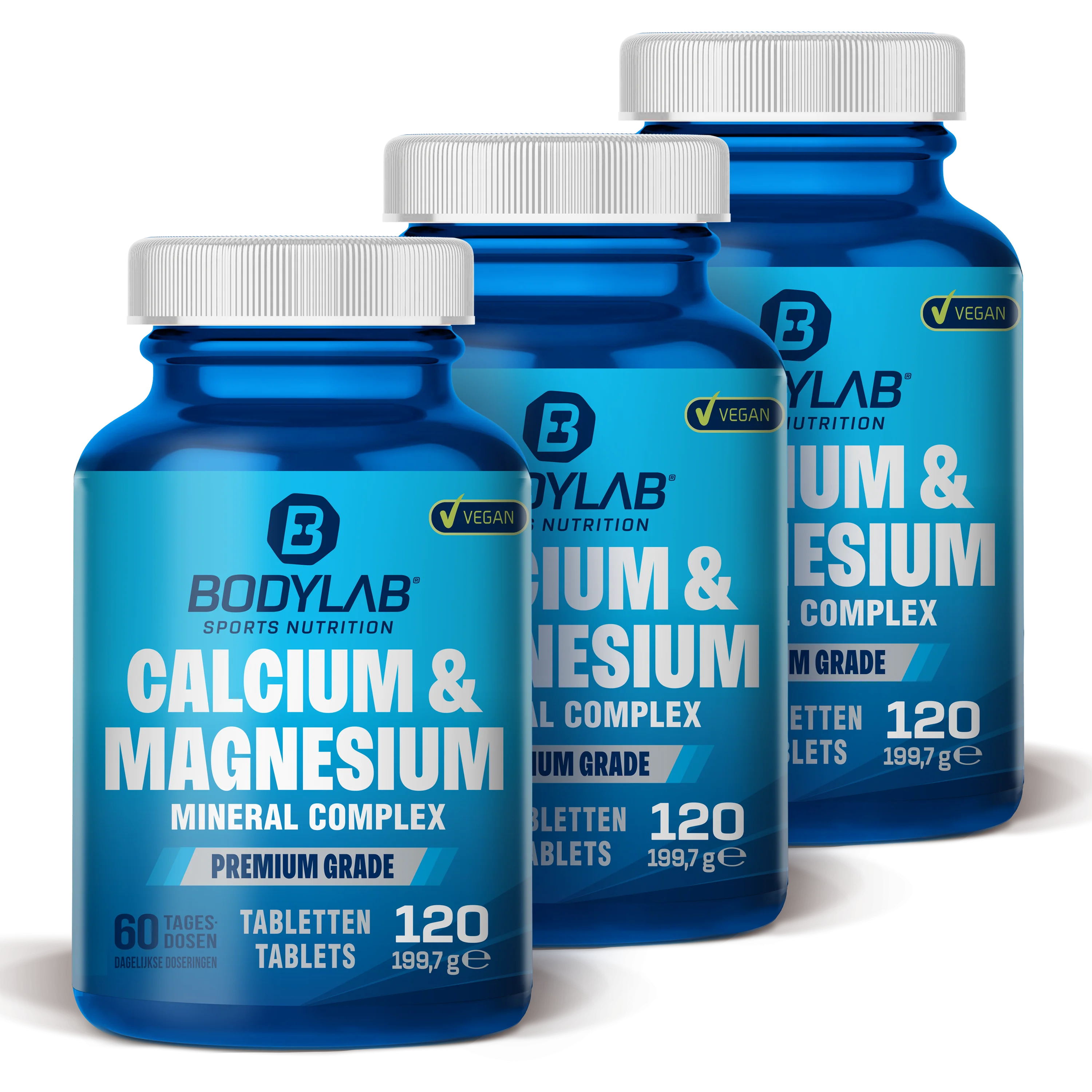 3 x Calcium & Magnesium Complex (120 Tabletten)