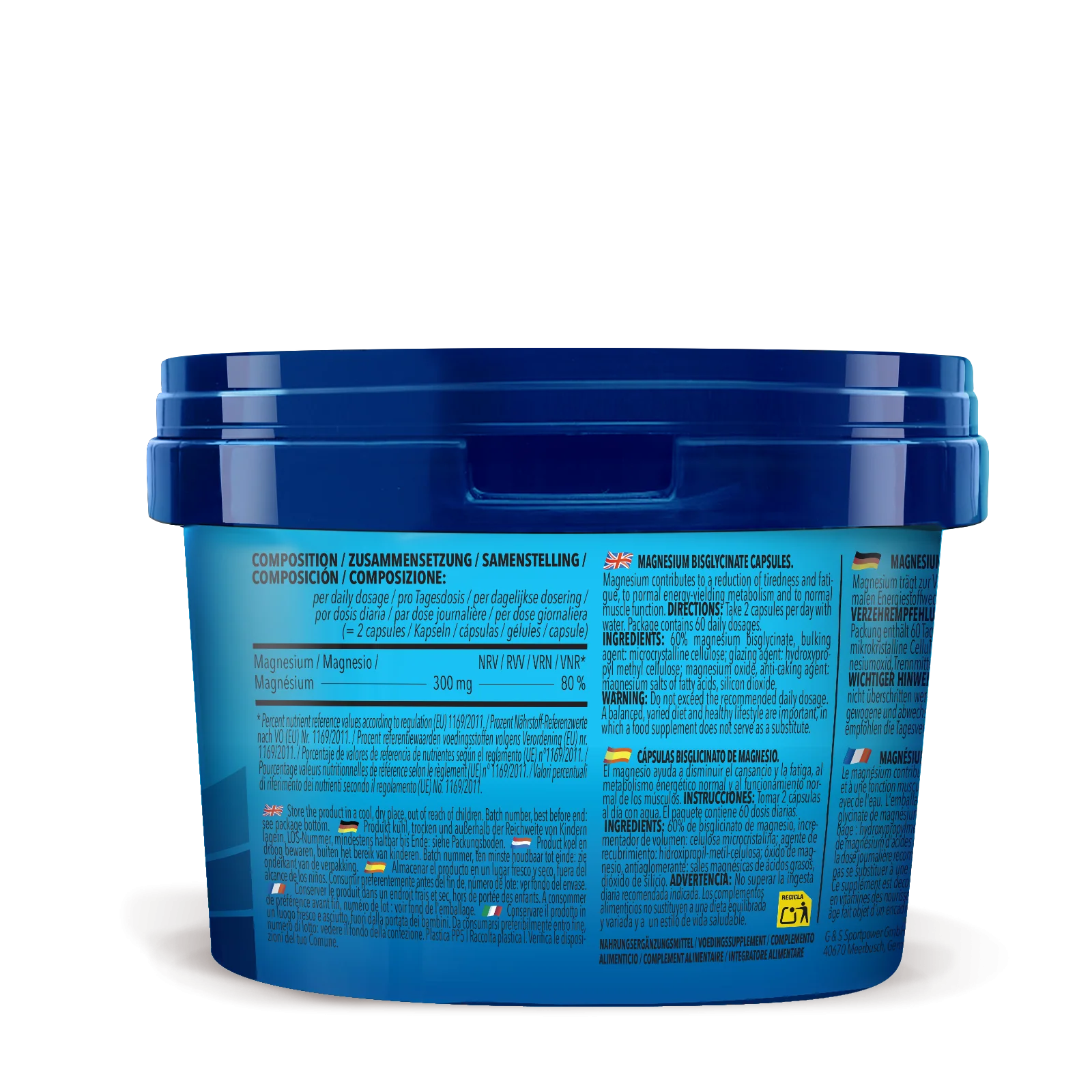 3 x Magnesium Bisglycinate (120 Kapseln) - Image 2