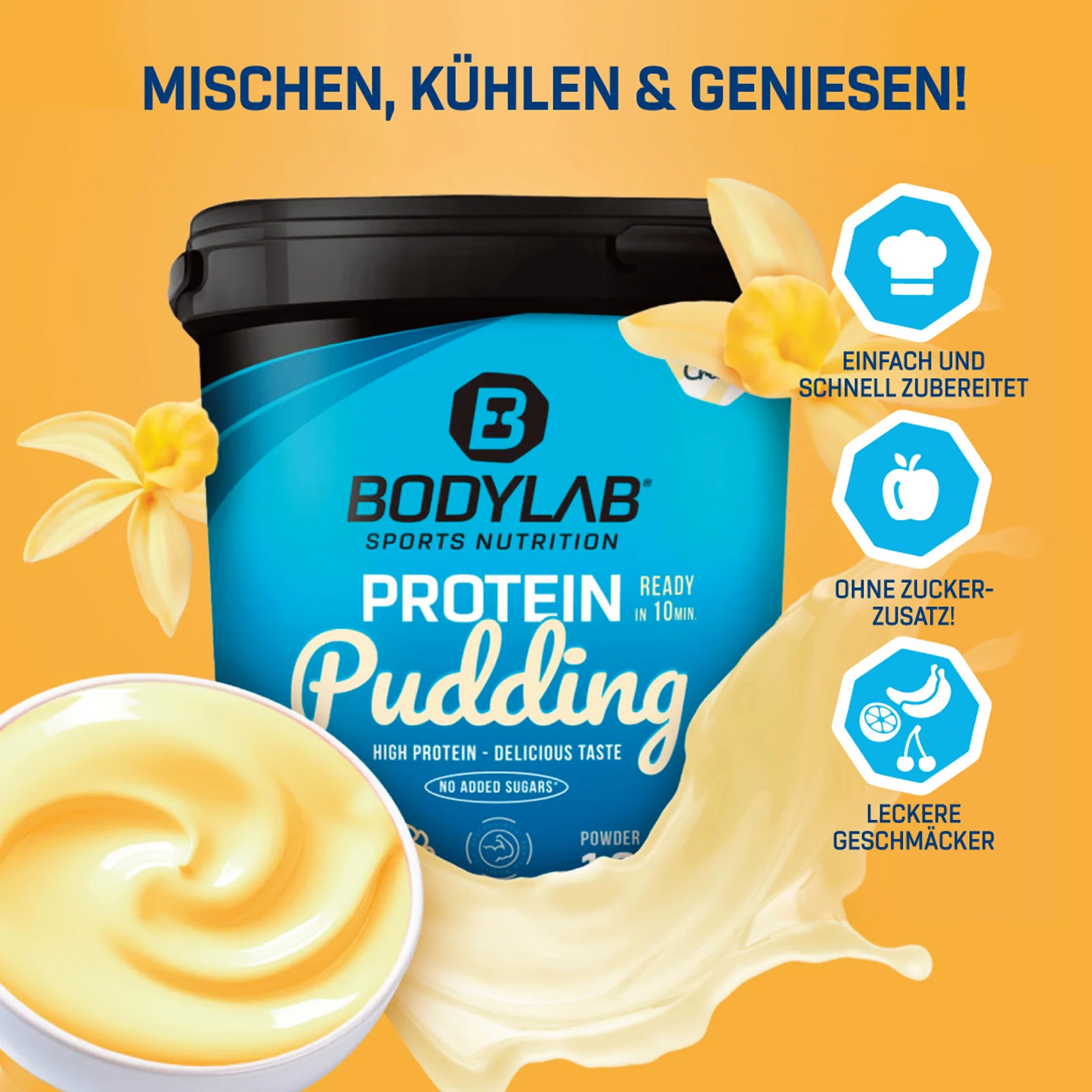 3 x Protein Pudding (1000g) - Image 2