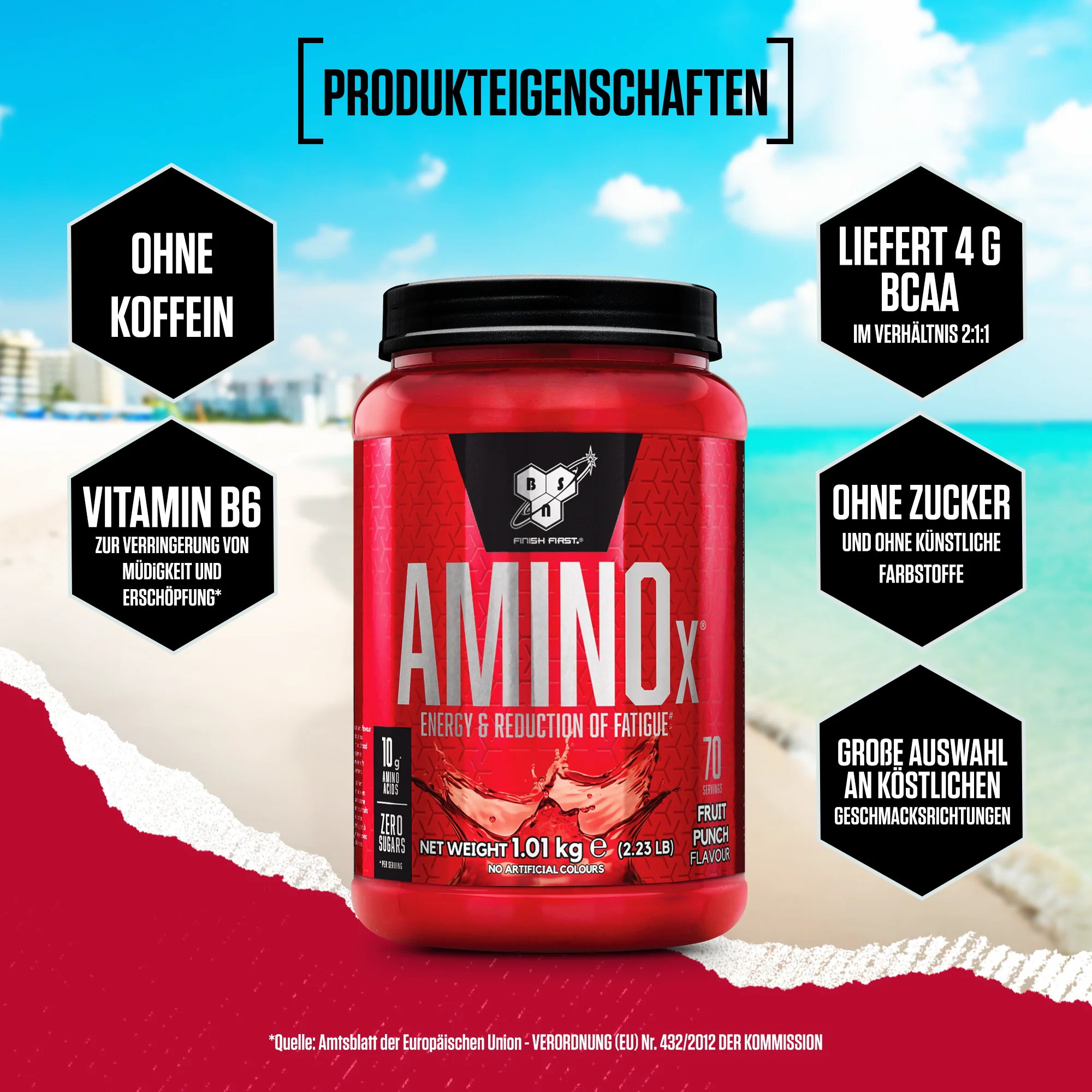 Amino X Aminosäuren BCAA (1000g) - Image 4