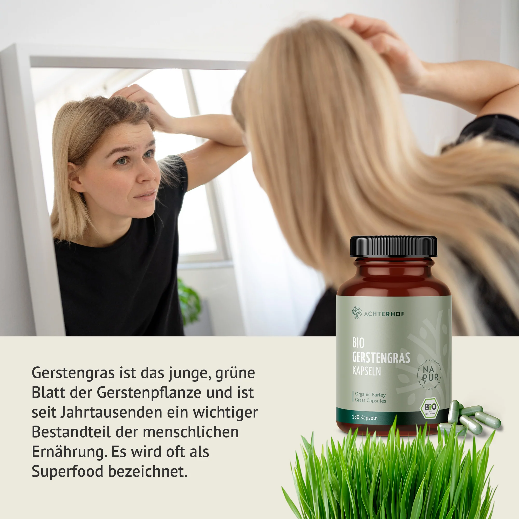 Gerstengras Kapseln Bio (180 Kapseln) - Image 4