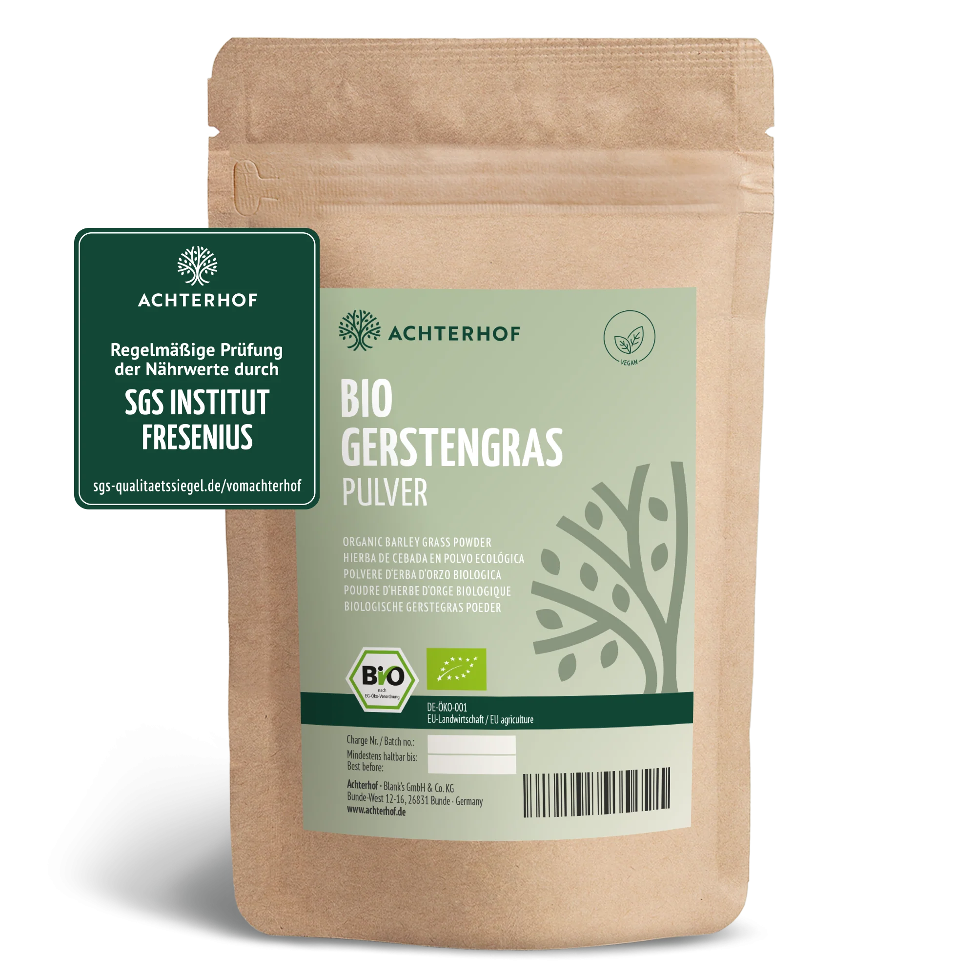 Gerstengras Pulver Bio (500g)