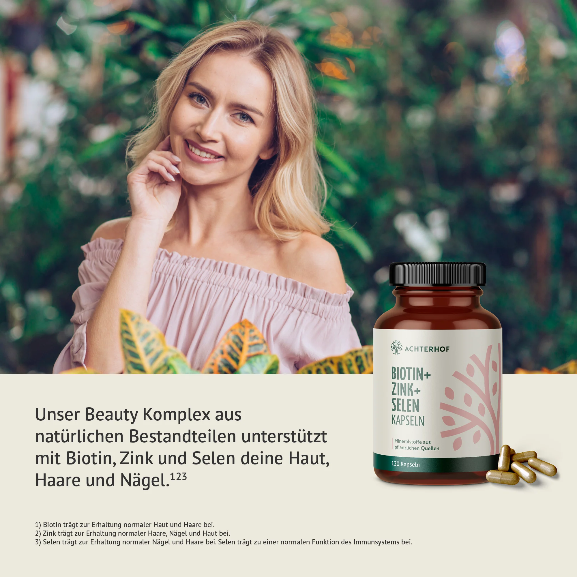Biotin + Zink + Selen Kapseln (120 Kapseln) - Image 3