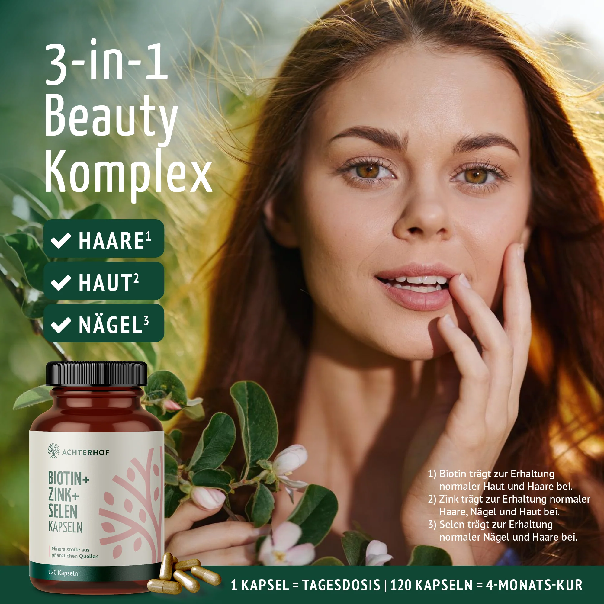 Biotin + Zink + Selen Kapseln (120 Kapseln) - Image 5