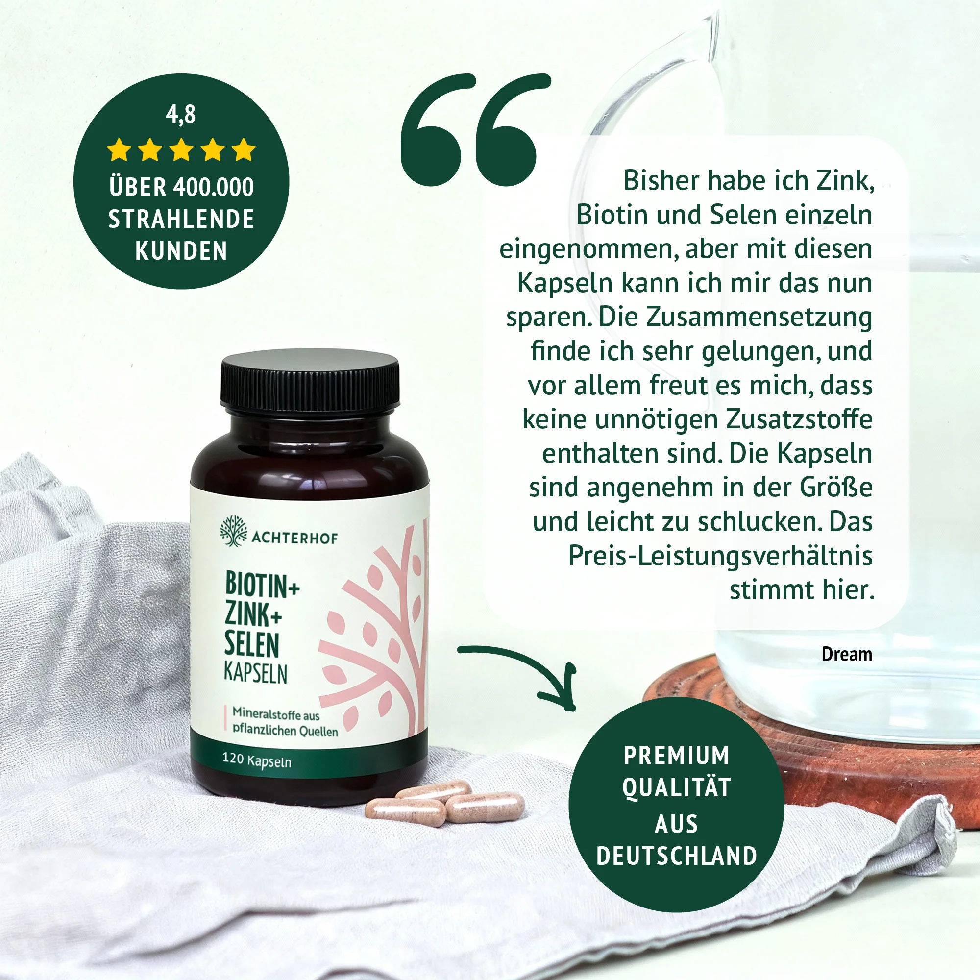 Biotin + Zink + Selen Kapseln (120 Kapseln) - Image 7