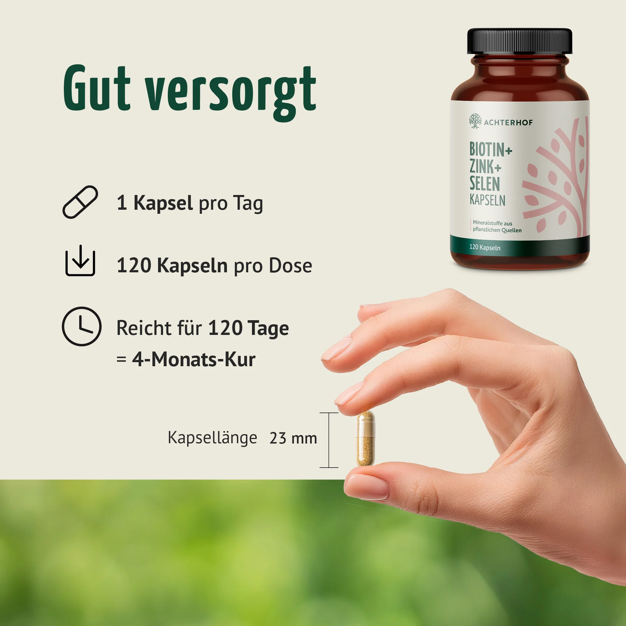 Biotin + Zink + Selen Kapseln (120 Kapseln) - Image 8