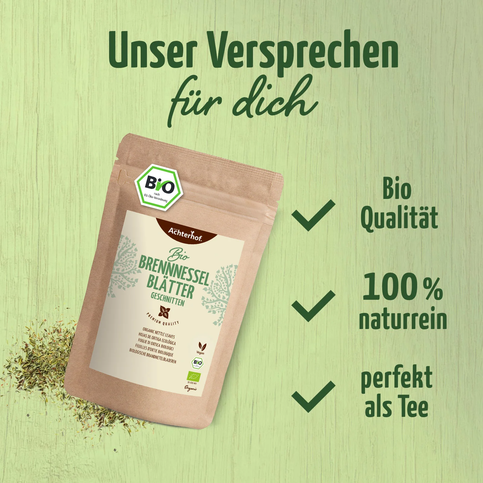 Brennnesselblätter getrocknet Bio (250g) - Image 4