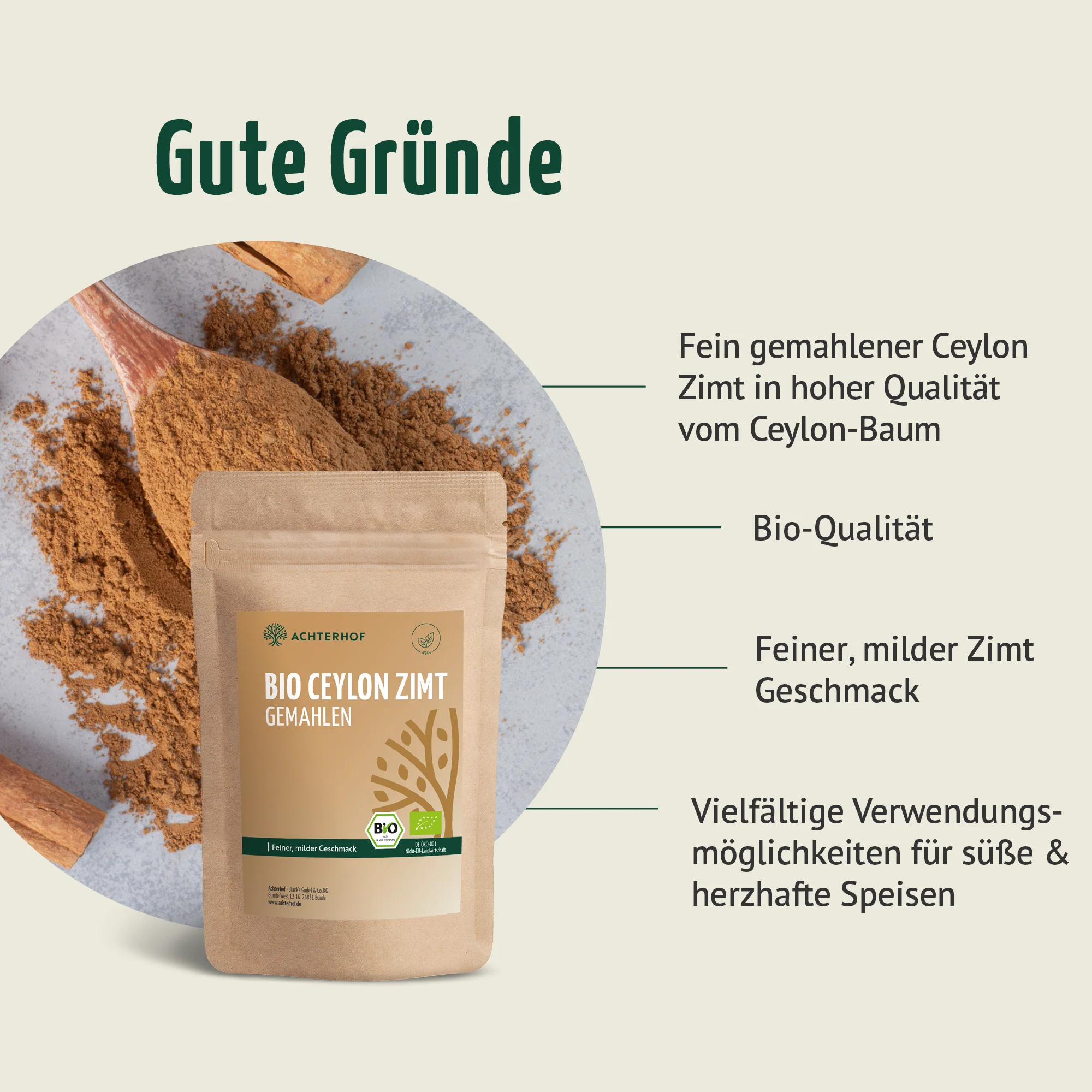 Bio Ceylon Zimt gemahlen (1000g) - Image 5