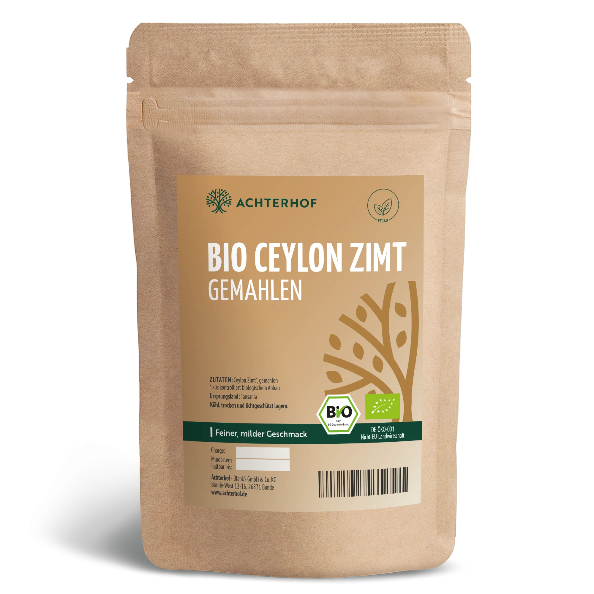 Bio Ceylon Zimt gemahlen (250g)