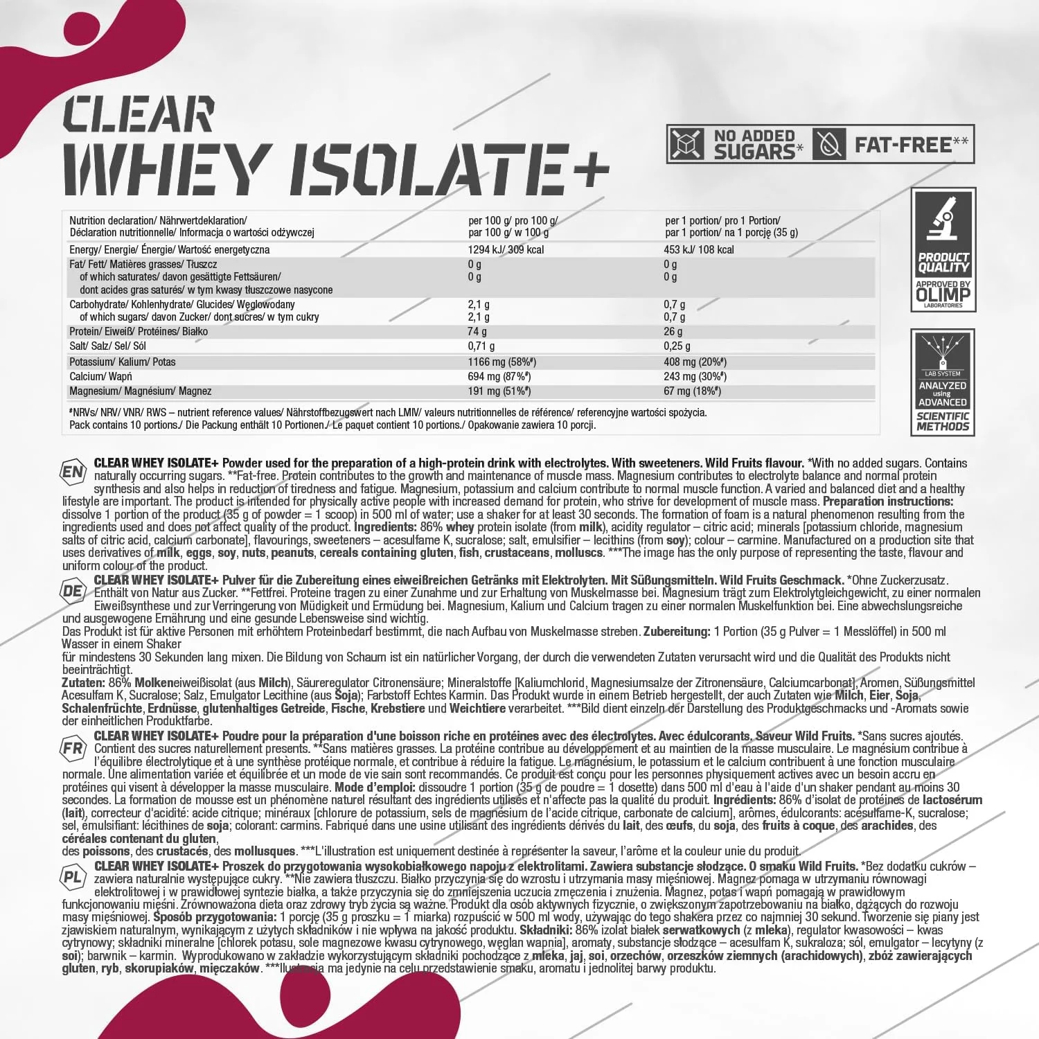 Clear Whey Isolate+ (350g) - Image 8