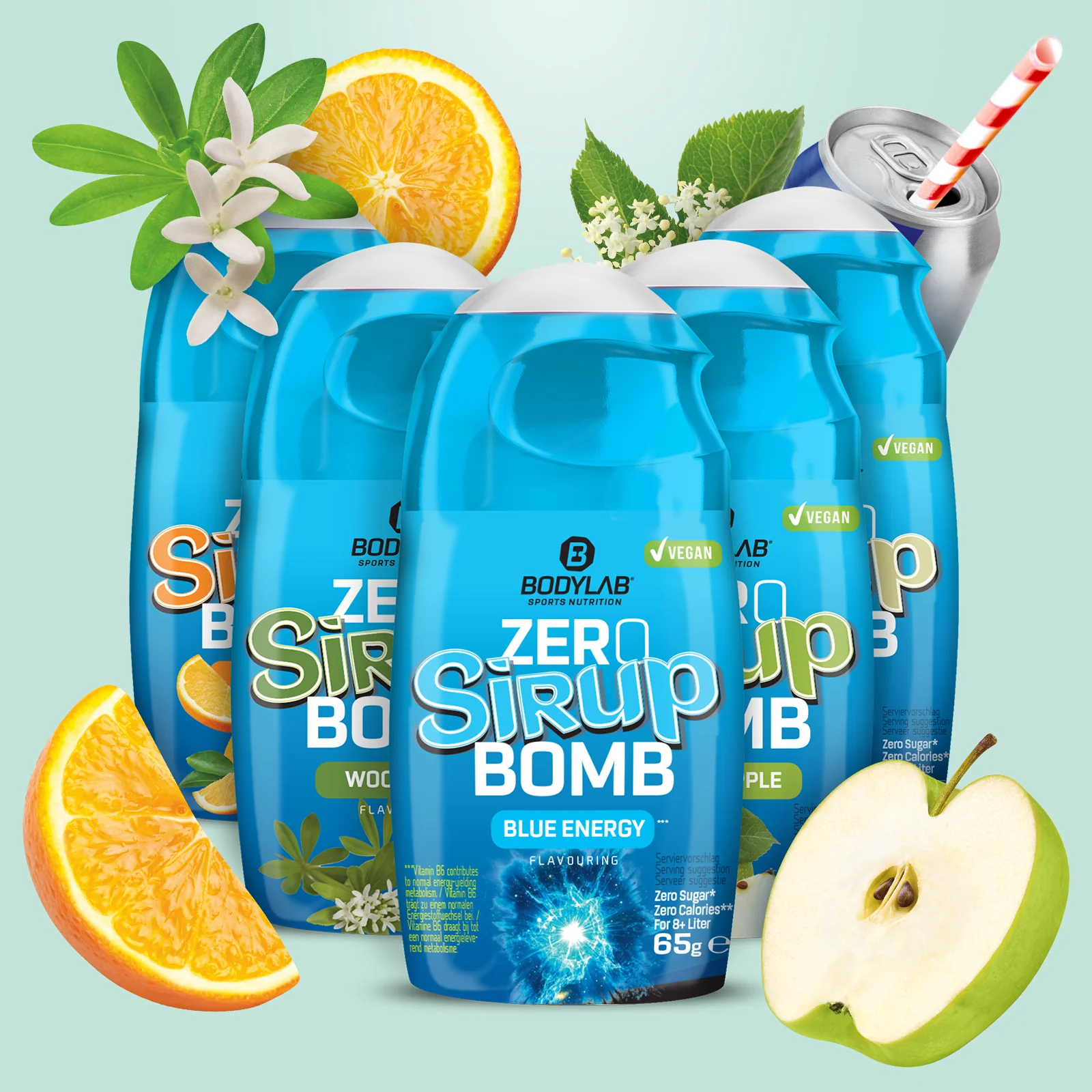 5Für2 Diet-Powerpack mit Gratis Creatine Powder + Zero Sirup Bomb Mix + Omega-3 - Image 11