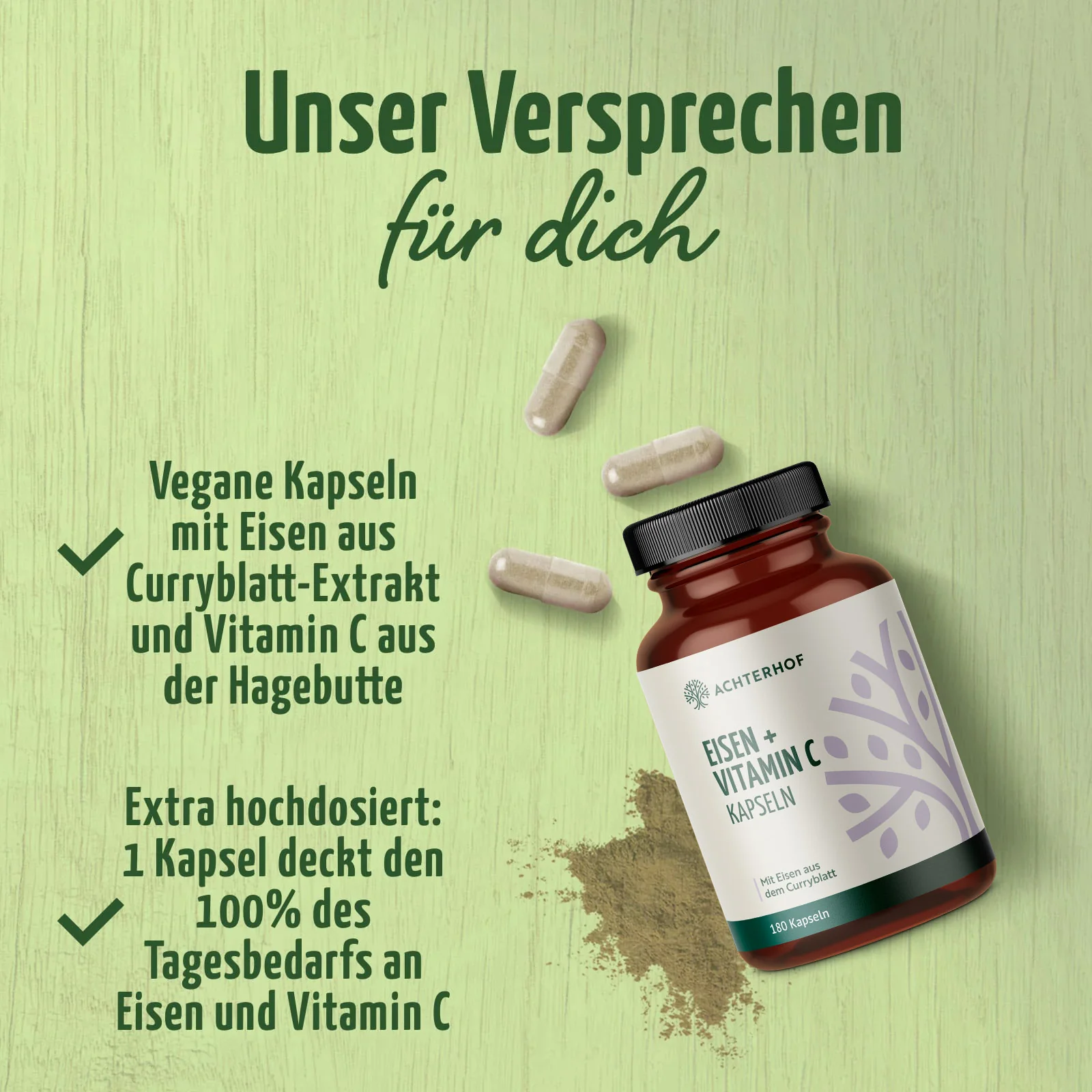 Eisen + Vitamin C (180 Kapseln) - Image 2