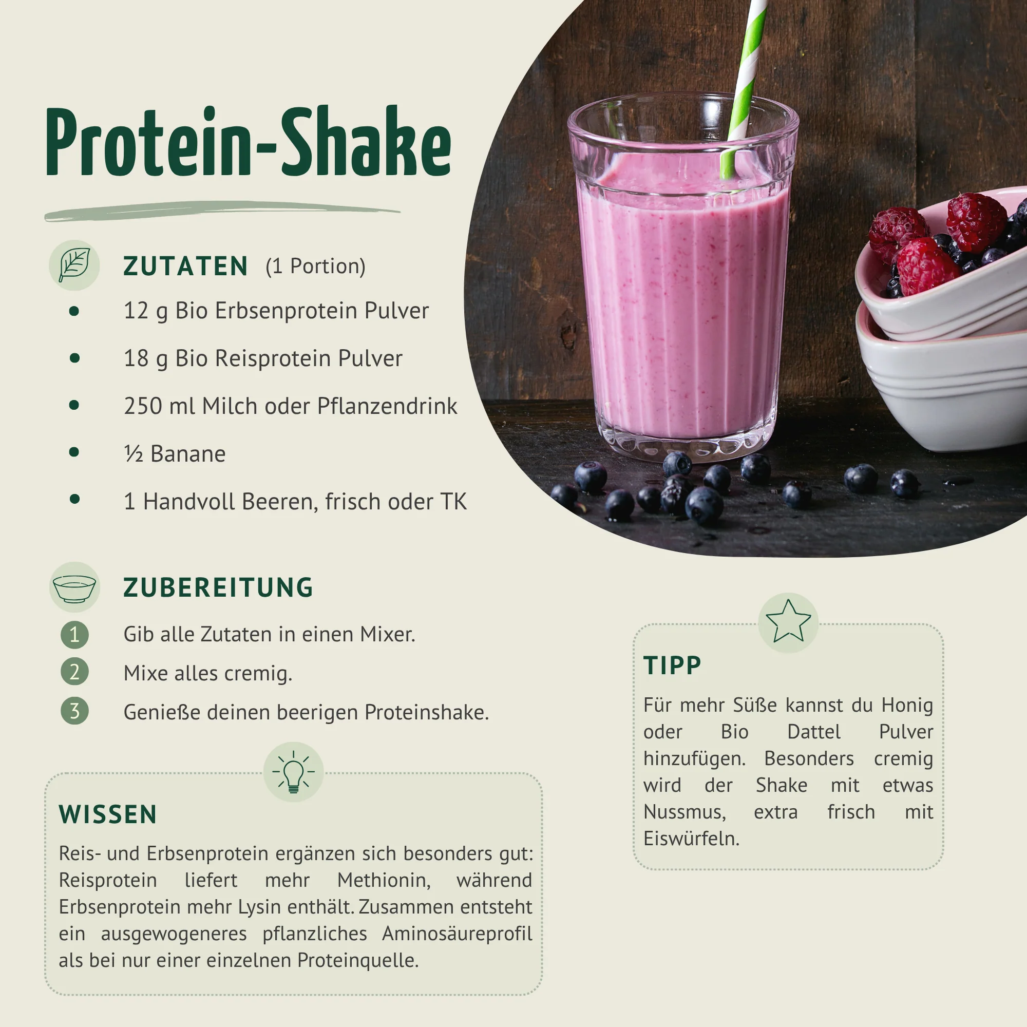 Bio Erbsenprotein Pulver (500g) - Image 4