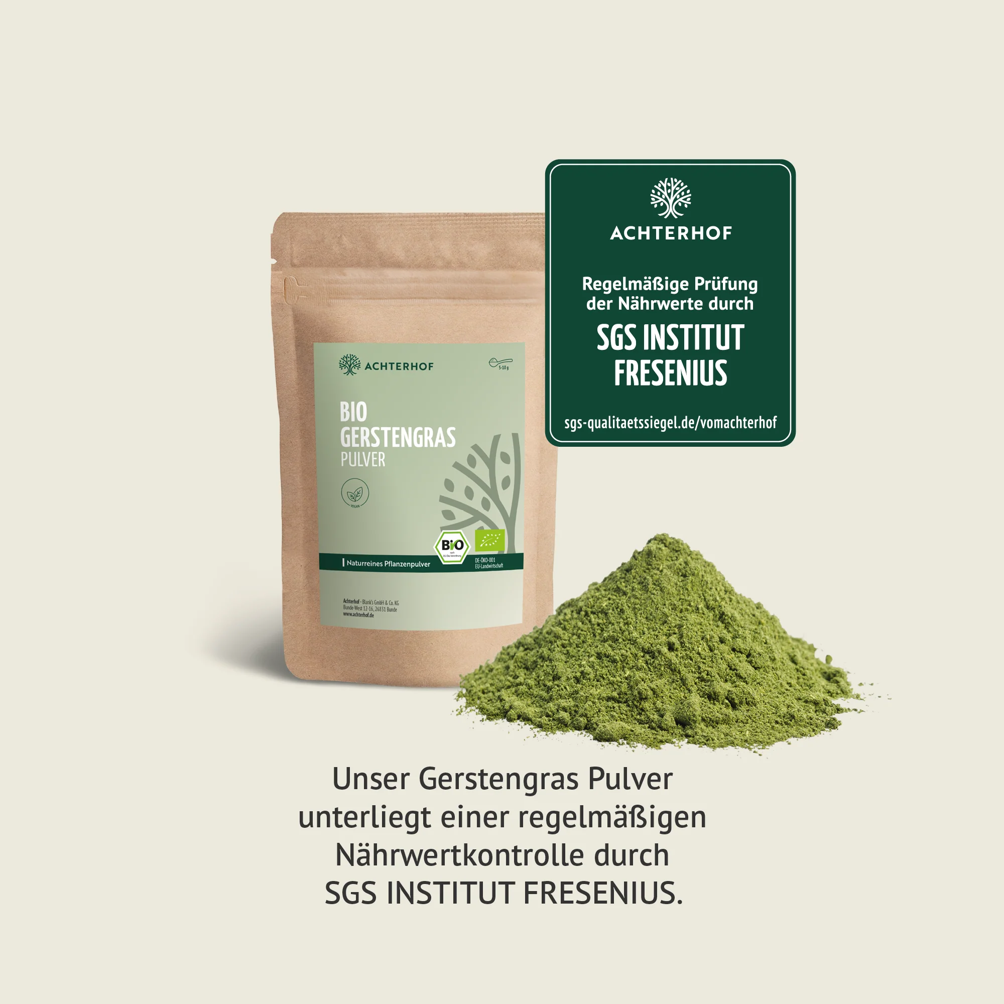 Gerstengras Pulver Bio (1000g) - Image 11