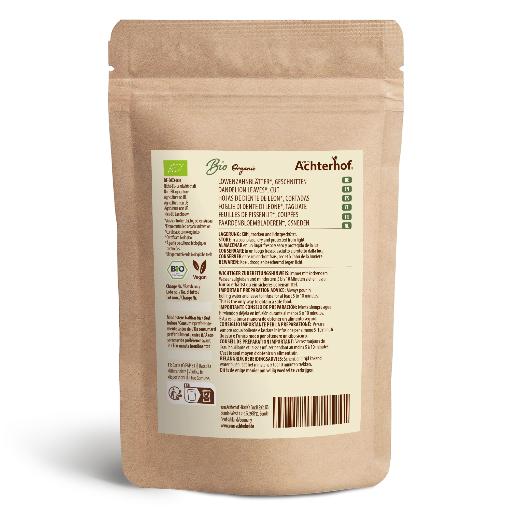 Löwenzahnblätter geschnitten Bio (250g) - Image 5