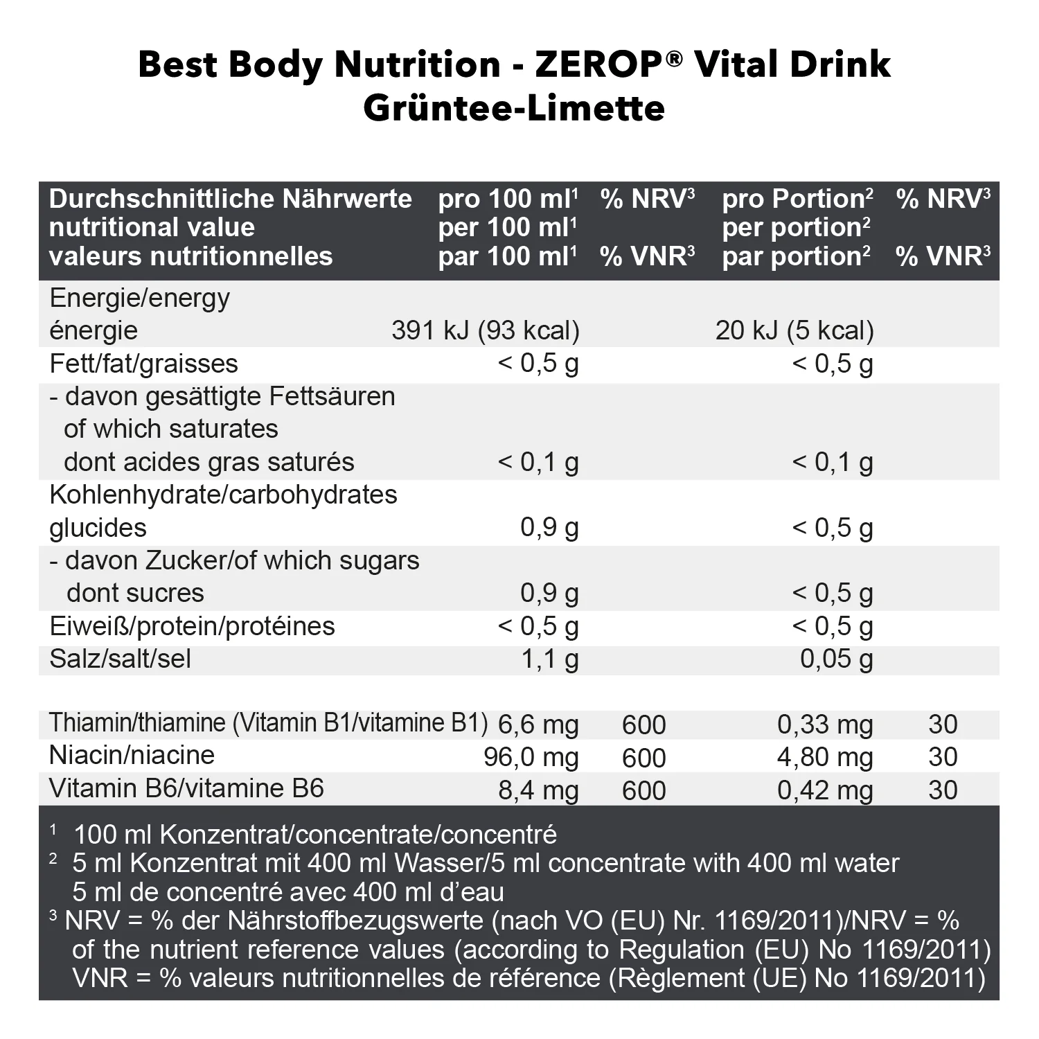 Vital Drink Zerop (1000ml) - Image 12