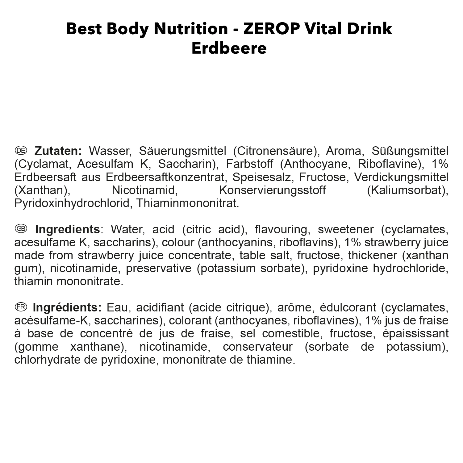 Vital Drink Zerop (1000ml) - Image 14