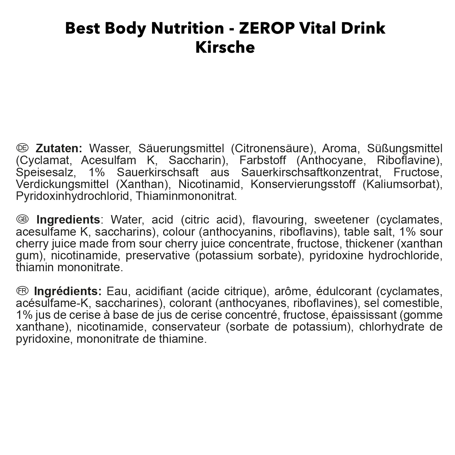 Vital Drink Zerop (1000ml) - Image 17