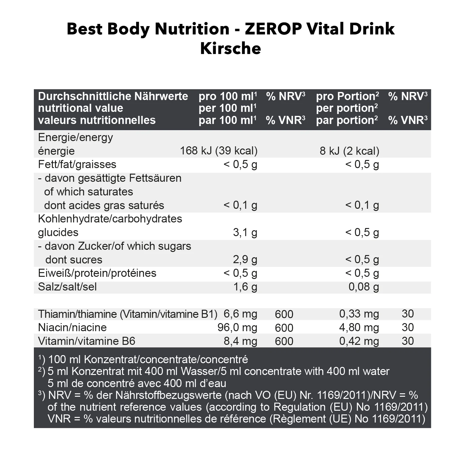 Vital Drink Zerop (1000ml) - Image 18