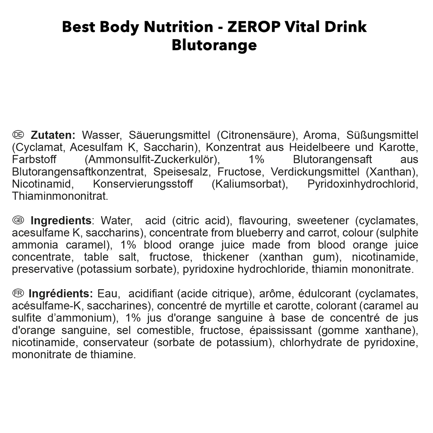 Vital Drink Zerop (1000ml) - Image 23