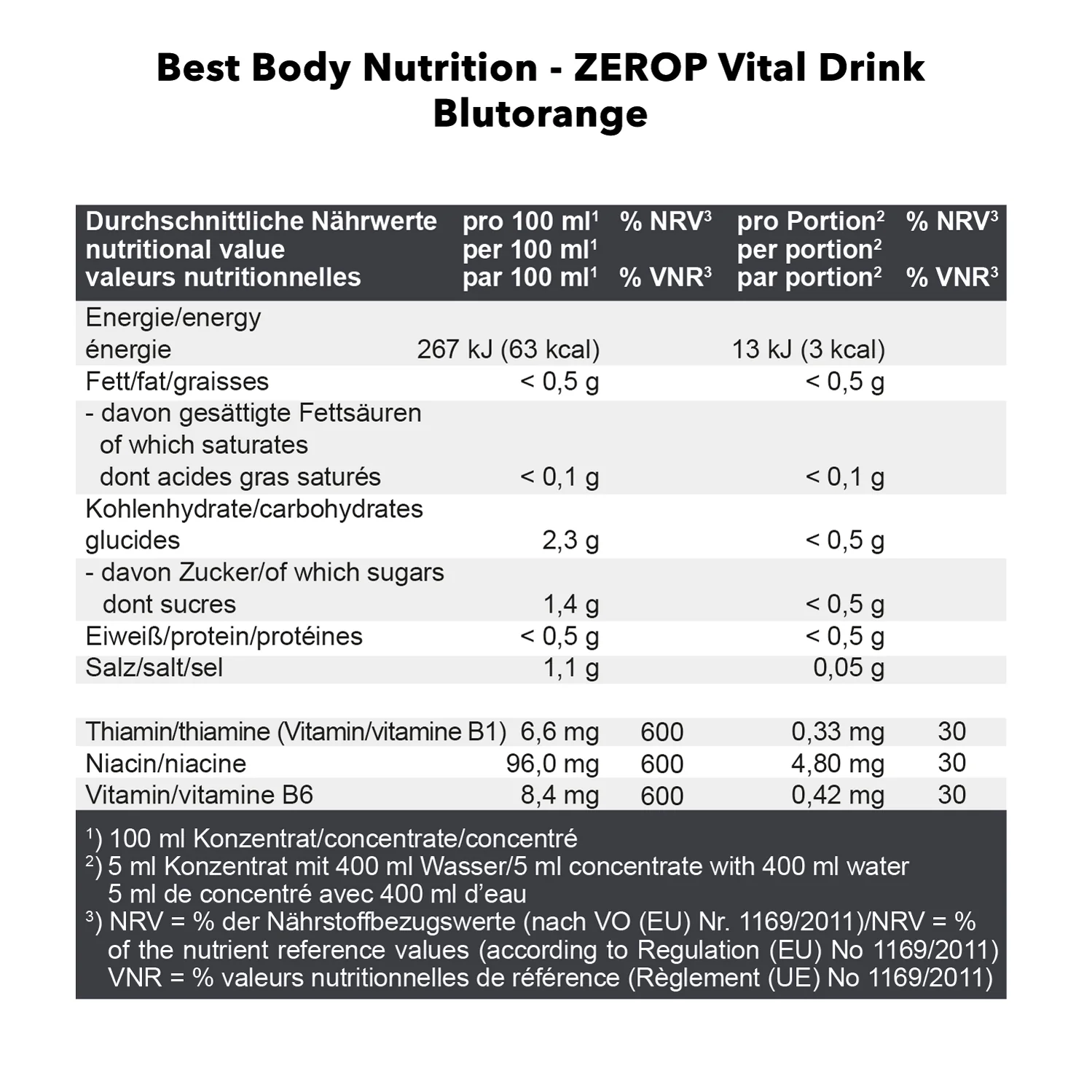 Vital Drink Zerop (1000ml) - Image 24