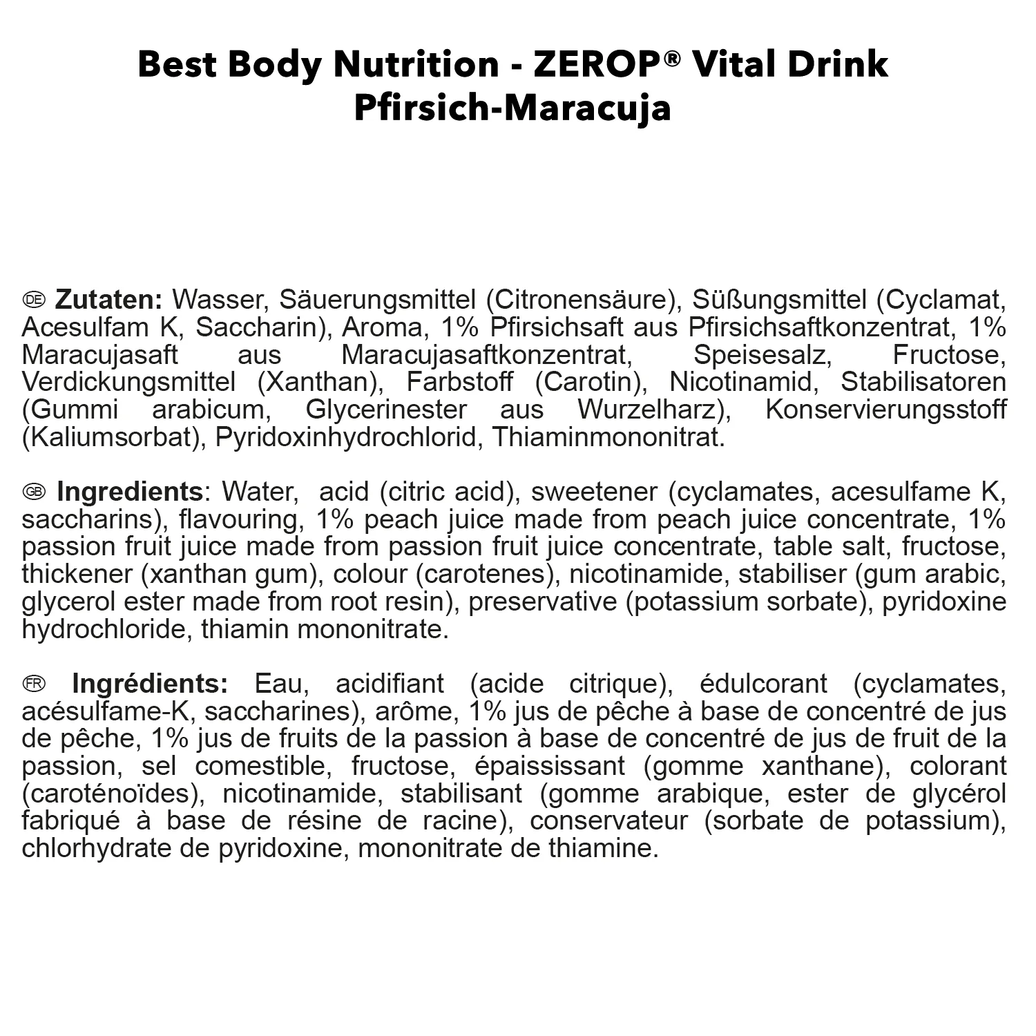 Vital Drink Zerop (1000ml) - Image 32