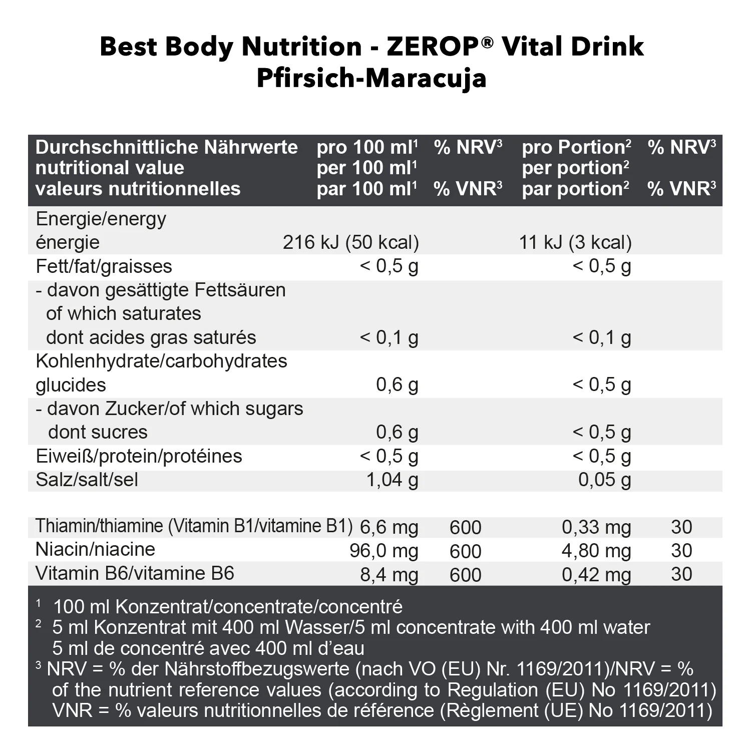 Vital Drink Zerop (1000ml) - Image 33