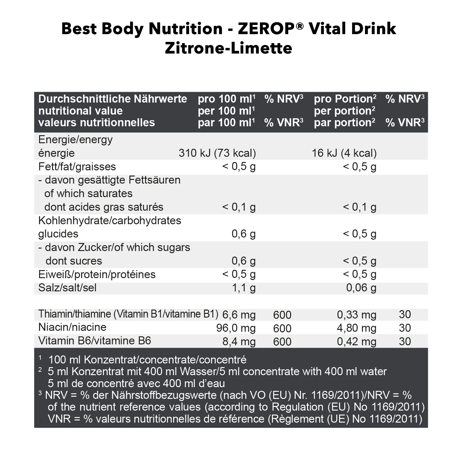 Vital Drink Zerop (1000ml) - Image 45