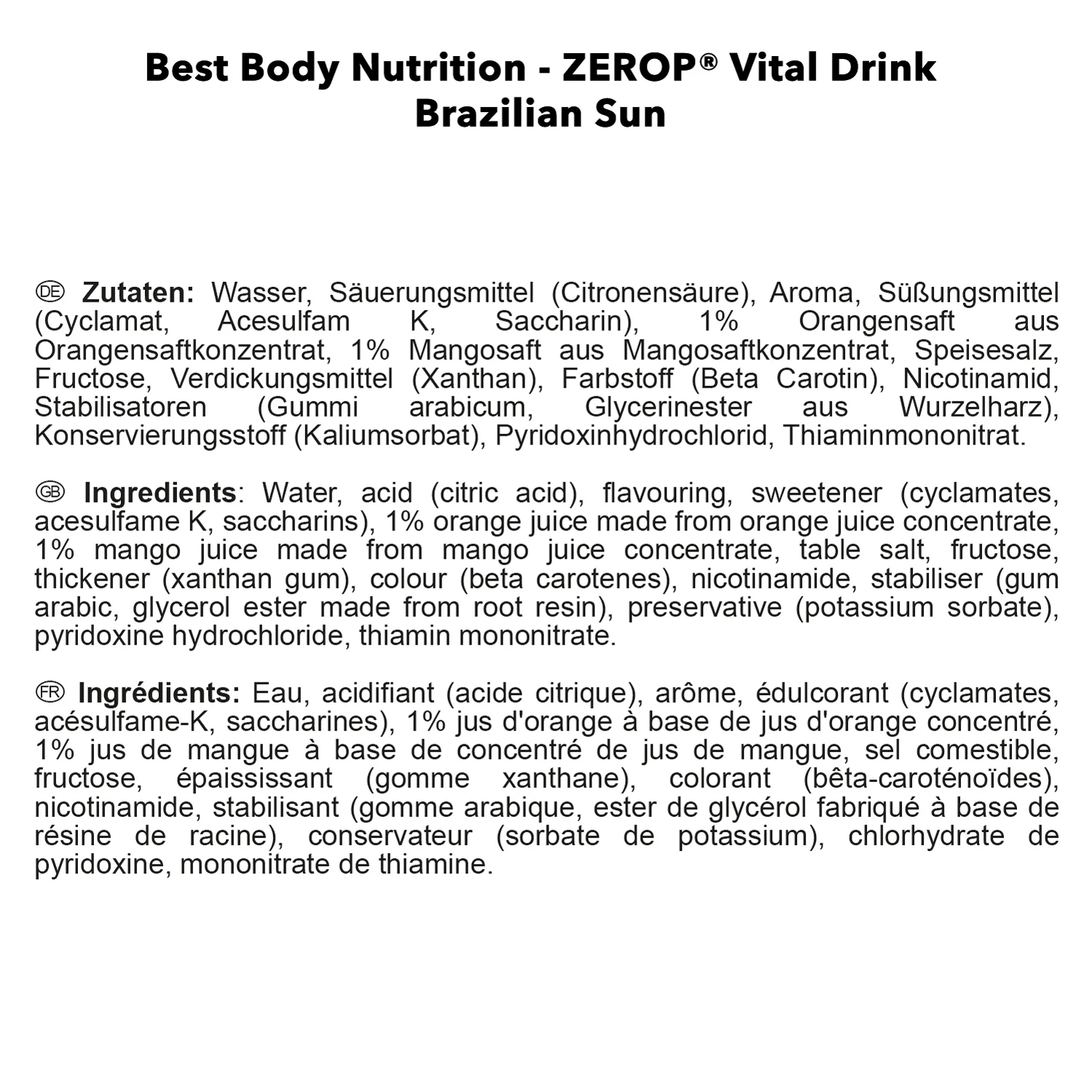 Vital Drink Zerop (1000ml) - Image 59