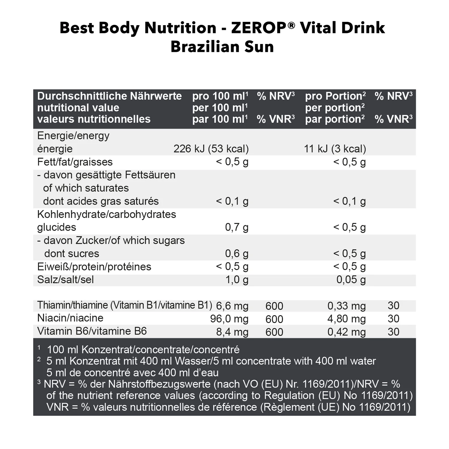 Vital Drink Zerop (1000ml) - Image 60