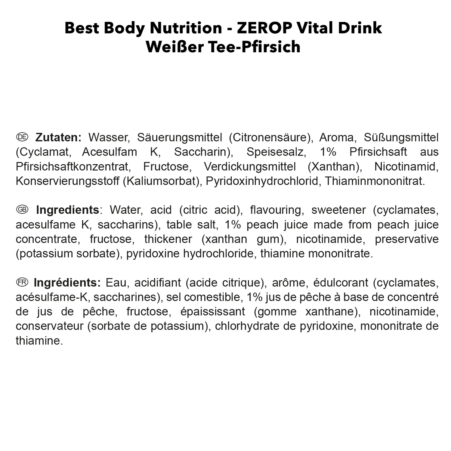 Vital Drink Zerop (1000ml) - Image 62