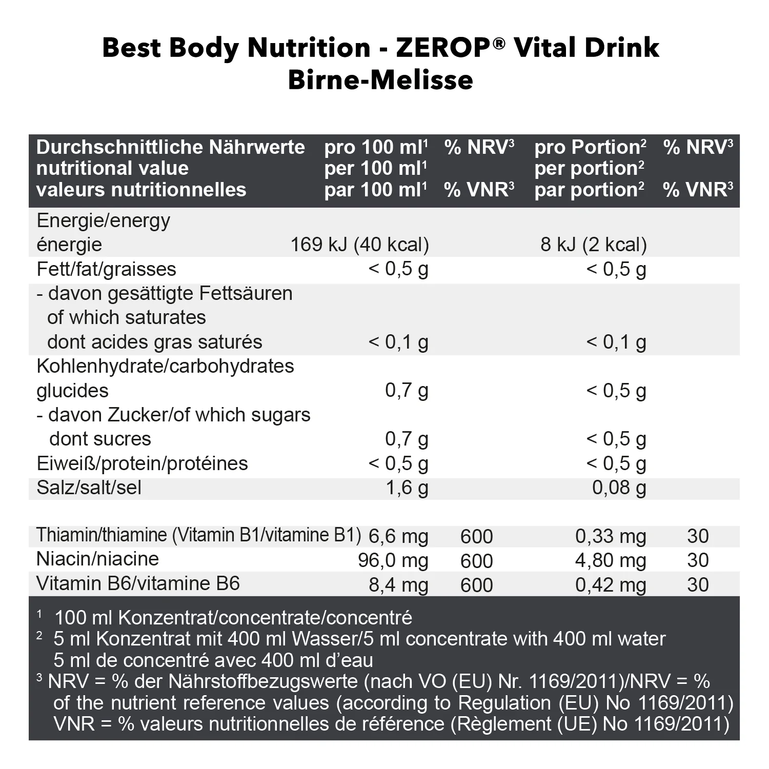 Vital Drink Zerop (1000ml) - Image 66