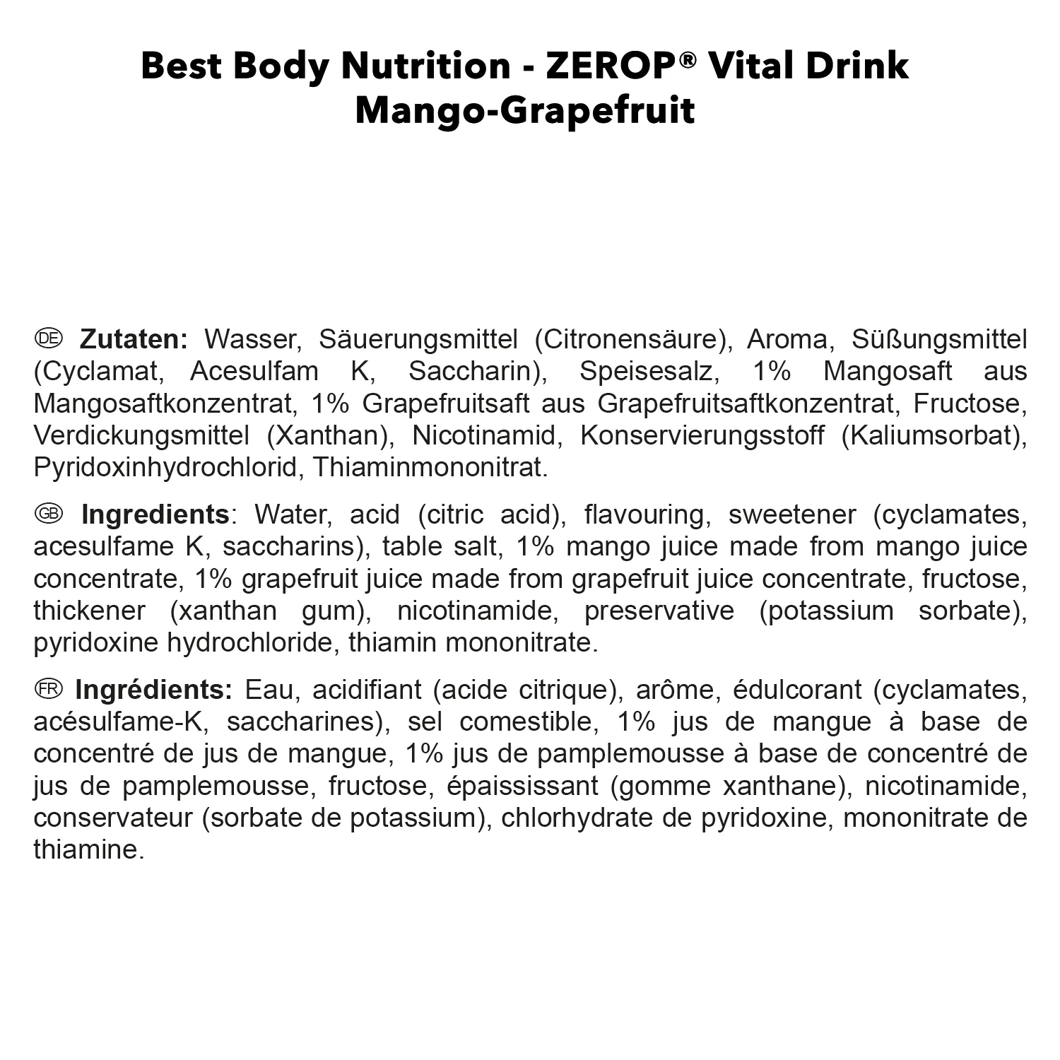Vital Drink Zerop (1000ml) - Image 68