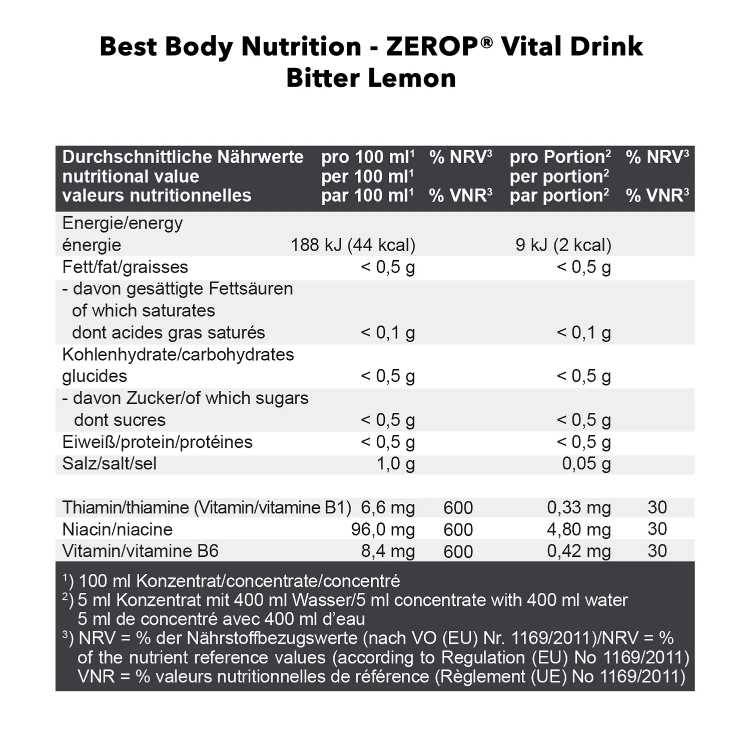Vital Drink Zerop (1000ml) - Image 72