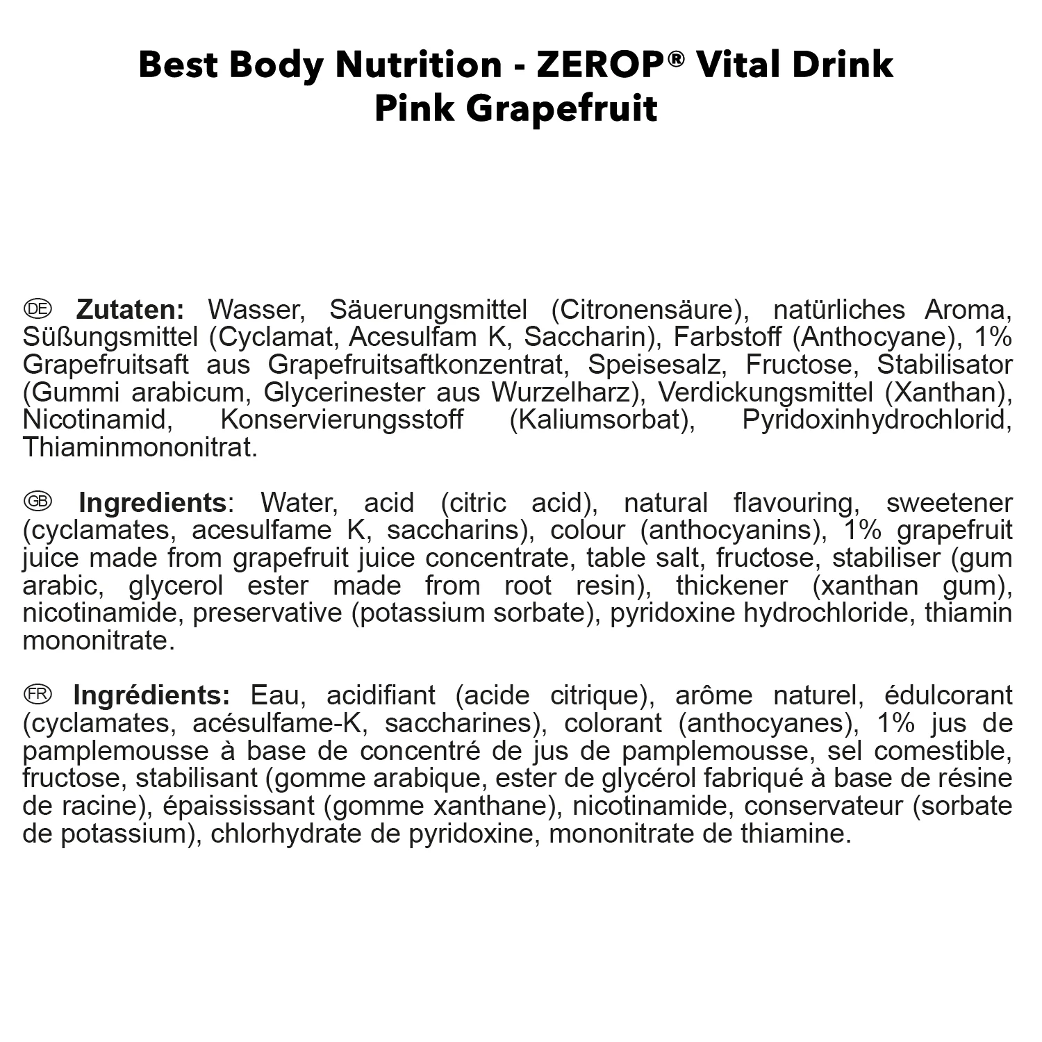 Vital Drink Zerop (1000ml) - Image 8