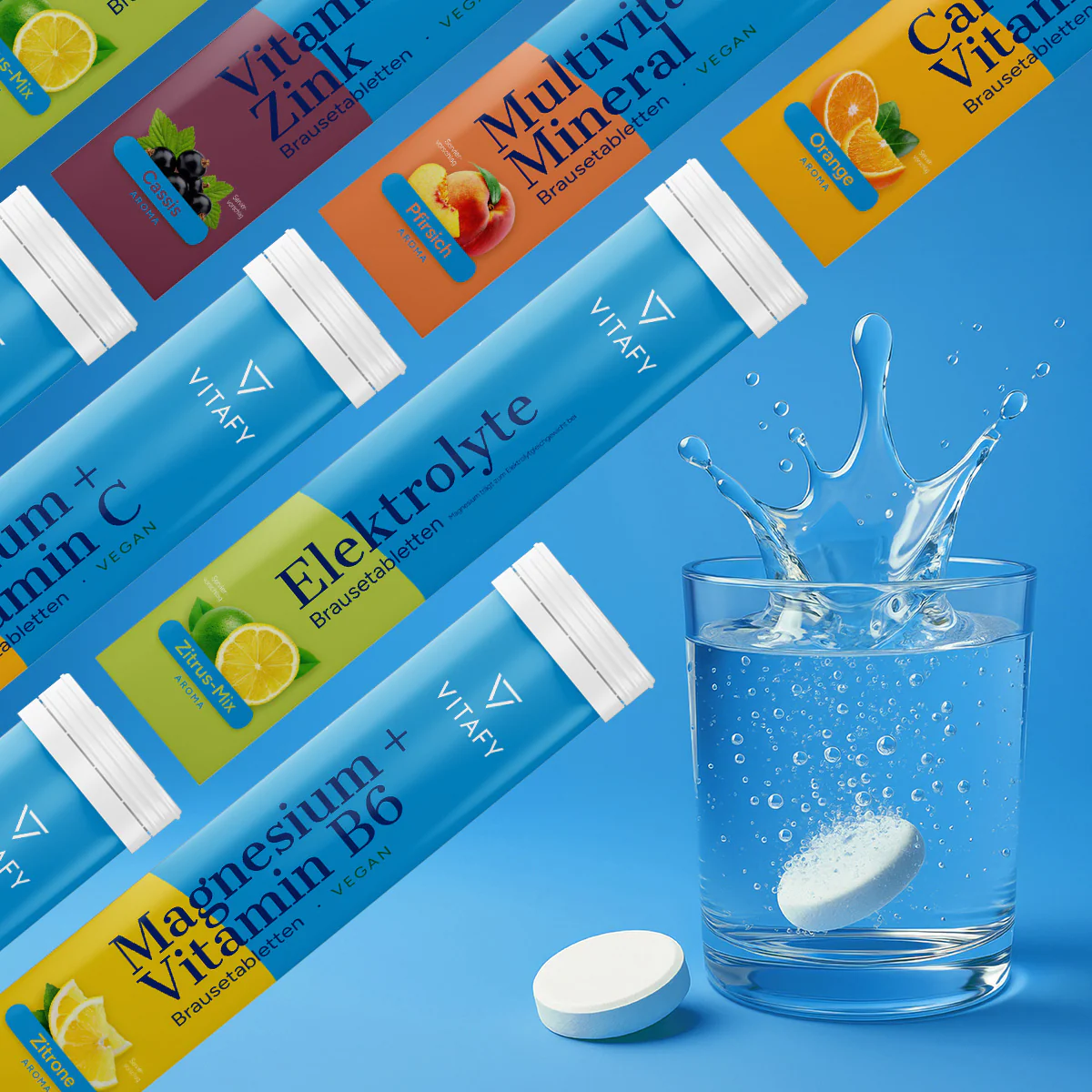 Magnesium + Vitamin B6 - Zitrone (20 Brausetabletten) - 6er Pack - Image 7