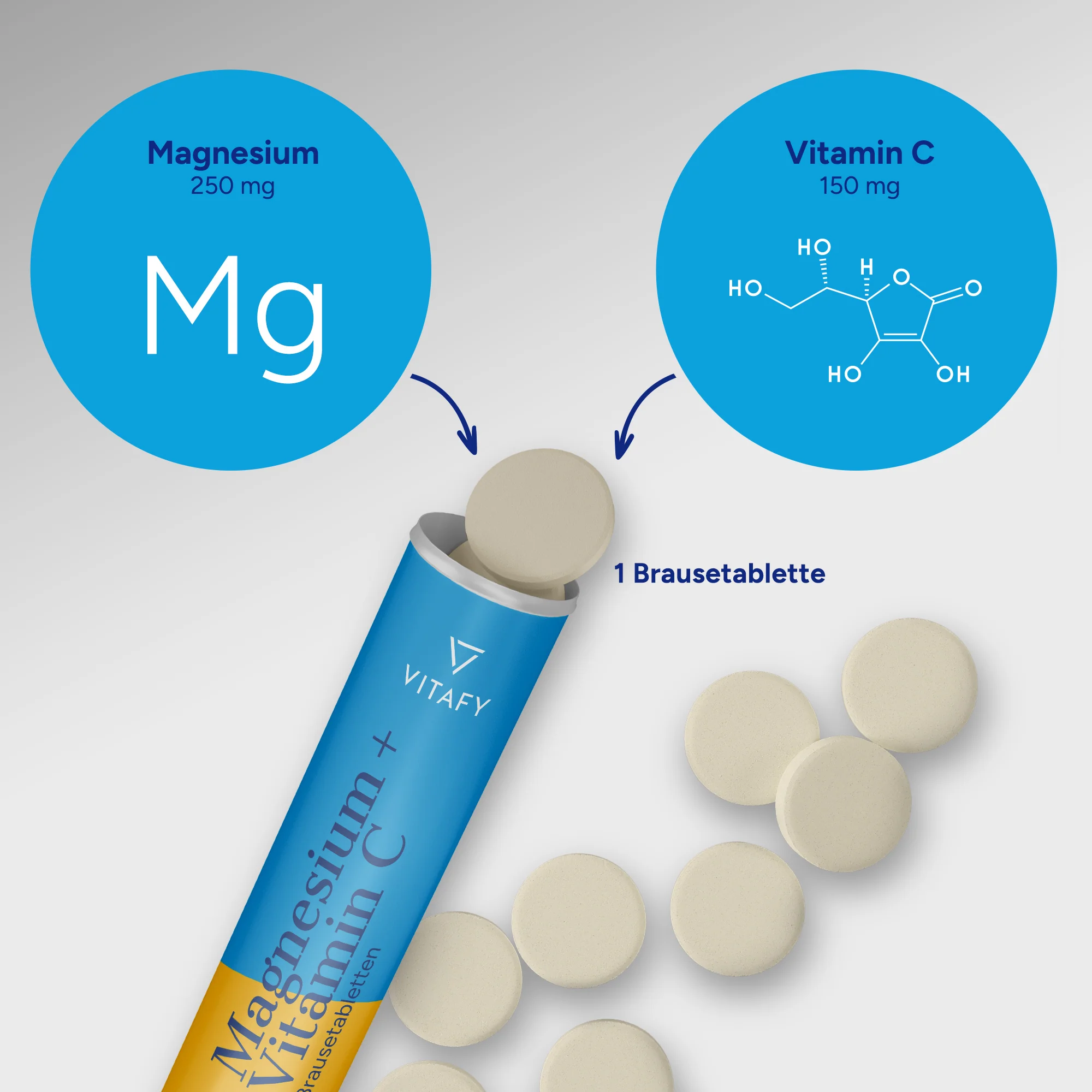 Magnesium + Vitamin C - Orange (20 Brausetabletten) - Image 4