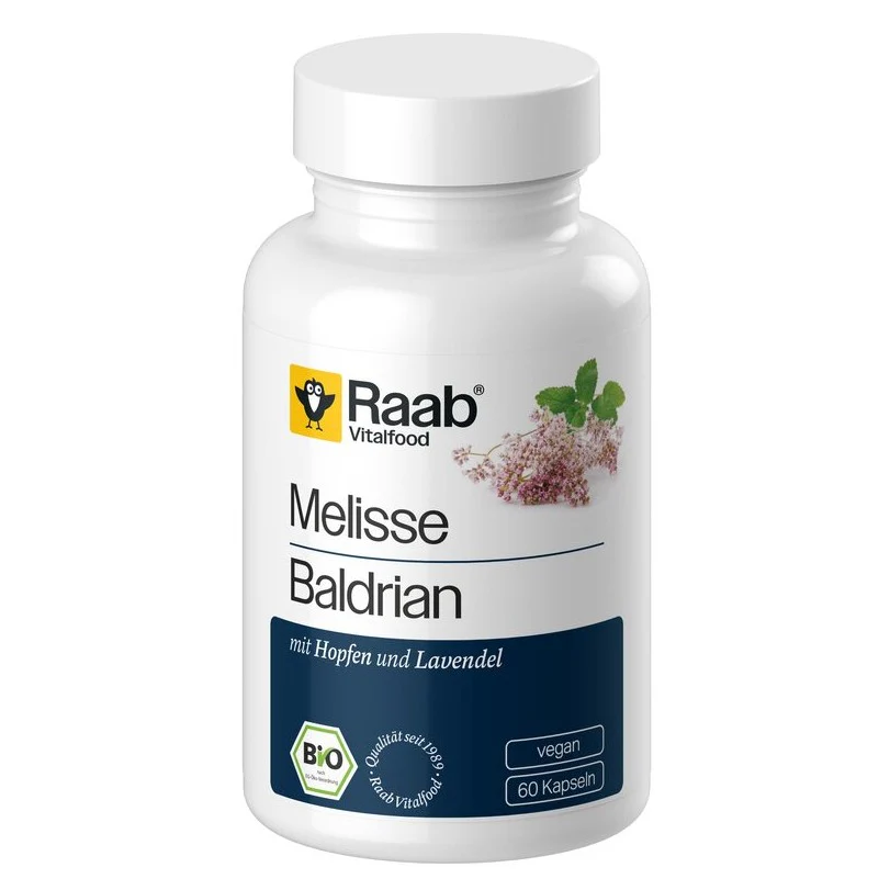 Melisse Baldrian bio (60 Kapseln)
