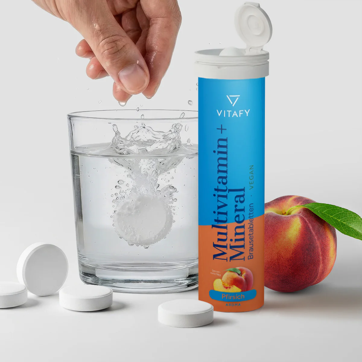 Multivitamin + Mineral - Pfirsich (20 Brausetabletten) - Image 2